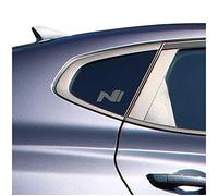 Finest Folia K098 - Juego de 4 pegatinas para coche, logotipo N Performance resistente a las estaciones de lavado, decoración para ventanilla lateral, accesorios de tuning, color gris medio N Full)