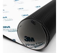 Finest Folia Lámina de PVC de fibra de carbono, 35 x 152 cm, color negro, para envolver coches, 0,09 mm de grosor, 1 unidad