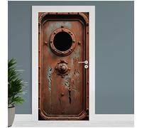 Finest Folia Lámina para puerta, 90 x 200 cm, para puerta, salón, habitación infantil, cocina, adhesivo para puerta, baño, autoadhesivo, TF01 (27 submarinos)