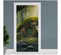 Finest Folia Lámina para puerta, 90 x 200 cm, para puerta, salón, habitación infantil, cocina, adhesivo para puerta, baño, autoadhesivo, TF01 (18 hobbit)