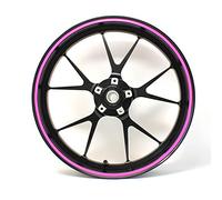 Finest Folia Pegatina para Llantas Rosa Neón 7mm x 10m Resistente a la Intemperie Motocicleta Coche Pegatina Accesorio para Llantas