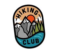 Finest Folia Pegatinas Nature Outdoor Adventure hiking montañismo camping para coche bicicleta resistente a la intemperie R181 (17 clubes de senderismo)