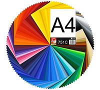Finest Folia - Película de vinilo para plotter (751C, DIN A4, 29,7 x 21 cm, película autoadhesiva, accesorios de bricolaje (5, 724 ice grey)