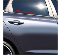 Finest Folia set de 2 pegatinas con el logotipo de N Performance, autoadhesivas, lavables, decoración de ventanas de coches, accesorios de tuning K091 (rojo, N Performance Full)
