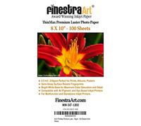 Finestra Art 8 x 10 Premium brillo papel fotográfico de inyección de tinta (100 hojas, 8,5 mil