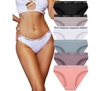 FINETOO Juego de 6 Calzoncillos de algodón para Mujer, Ropa Interior de algodón, Slips Deportivos, Sexy, Panties, Varios Paquetes S-XL, A-6, XL…