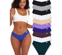 FINETOO Pack de 5 Calzoncillos para Mujer, Ropa Interior de algodón, Braguitas brasileñas, Ropa Interior Sexy, Tanga, Arco Iris, Varios Paquetes S-XL, Color B (Pack de 10), M-L