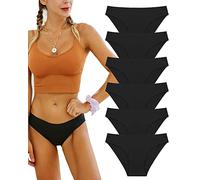 FINETOO Pack de 6 Bragas sin Costuras Hipster Invisibles Ropa Interior Sexy Ropa Interior cómoda lencería Mujer Panties Bikini Multipack XS-XL, G-6er, L…