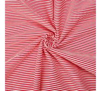 FINFERINSPIRE - Tela de tapicería a rayas de 1,62 m de ancho, tela roja y blanca para coser algodón, manualidades, costura, manualidades, para muñecas, para decoración hecha a mano