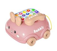 Finge Play Phone, Chatter Phone Toy - Finge el teléfono de charla con ruedas - Diversión de la narración de cuentos, estilo de conejito, juego de música de dibujos animados, juguetes de actividad musi