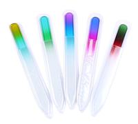 Finger Angel 5Pcs/lot Crystal Art Files Tool Durable Glass Nail File Buffer by Finger Angel