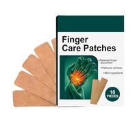 Finger Bandages 10 Pieces - Flexible Breathable Moisturizing Adhesive Patch | Protective Care for Minor Cuts, Scrapes, Wounds, Injury Healing, Daily Use for Adults and Children