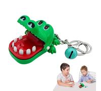 Finger Biting Animal Keychain Toys - Crocodile Bite Finger Toy, Novelty Animal Keyring, Funny Biting Hand Toy, Mini Stress Play Keychain| Interactive Prank Girls Kids Child Party Play