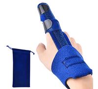 Finger Brace Trigger Finger Splints, Mallet Finger Brace para Broken Finger Plus, Lesiones deportivas, Baloncesto, Béisbol, Voleibol, Bolos Índice-blue