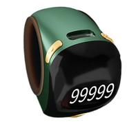 Finger Counter - Multiusos 5 Digit Finger Clicker Counter With Electronic Digital Display | Prayer Counting Tool, Rotating Digital Tasbeeh Portable For Meditation, Relaxation And Active Fingers