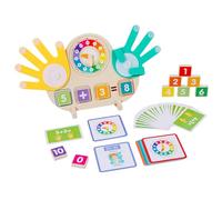 Finger Counting Math Toy, Educational Clock Learning, Portable Preschool Math Supplies, Ideal para niños, niñas, Homeschool, Teaching Tools, Kids Age Three to Eight Years