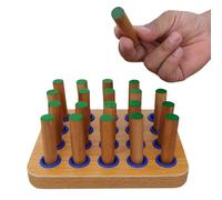 Finger Exercise Pegboard, 600 g 18 cm Wood Set, And Hand Dexterity Training Equipment, Multifunctional Ocupational Tools | Fine Motor Skills Grip Coordination Development Adults Grandpa Friends