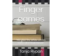 Finger games: We glue the white circles with colored plasticine.