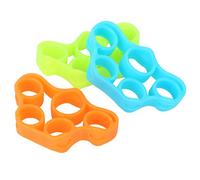 Finger Hand Trainer | 3Pcs Trapezoid Training Bands for Guitar/Piano/Climbing | Silicone Grip Strengthener for Wrist & Forearm