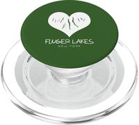 Finger Lakes Heart Upstate NY New York Regalo PopSockets PopGrip para MagSafe