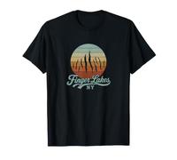 Finger Lakes New York NY Recuerdo Recordatorio Nativo Hombres Mujeres Camiseta