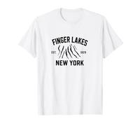 Finger Lakes New York NY Recuerdo Recordatorio Nativo Hombres Mujeres Camiseta