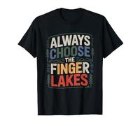 Finger Lakes Nueva York Senderismo Camiseta