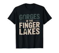 Finger Lakes Nueva York Senderismo Desfiladero Sendero De Camiseta