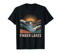 Finger Lakes Nueva York Senderista Desfiladero Sendero De Camiseta
