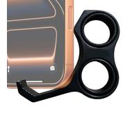 Finger Phone Holder - Smartphone Back Grip Mount, Ergonomic Cellphone Ring Holder with 360 Degree Rotation, Multi-Angle View, Ultra Slim Attachment, for Camping Commuting Office