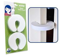 Finger Pinch Guard by Wittle. This Easy to Use Foam Door Stopper will Prevent Baby Finger Pinch Injuries, Stop Door From Slamming, and Child Accidentally Getting Locked in Room! (2 Count) by Wittle