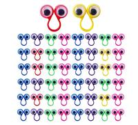 Finger Puppet Eyes - Googly Eye Rings | Colorful Finger Toy Set For Kids, Moving Eyes For Creative Storytelling, Party Favors and Classroom Prizes; Perfect For Puppet Shows and Games