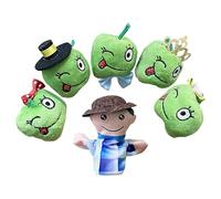 Finger Puppet Toy, Travel Puppet Set, Plush Educational Toy, Soft and Calming Material, Farm Fruit Character Design, Preschool Party Activity for Kids 3.15