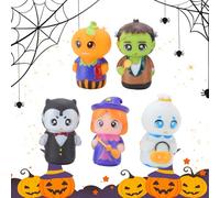 Finger Puppets - Juego de 5 piezas de juguete interactivo para dedos Spooky Mini Characters, Fun Party and Classroom Activity, Educational Play | for Party School Home Chil