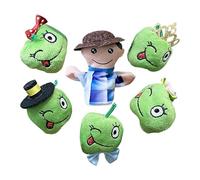 Finger Puppets Set, Farm Fruits Hand Puppets, 3.15in Interactive Preschool Toys, Educational Theater Props, Early Learning Activity for Storytelling, Playtime Fun