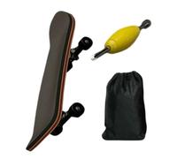 Finger Skate Board - Wooden Handheld Game, Fully Enclosed Bearing Toy Skateboard | Fun Desk Toy for Students and Adults | Bedside, Desktop, Dorm, Apartment, Sports Decor