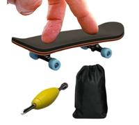 Finger Skate Board - Wooden Handheld Game, Fully Enclosed Bearing Toy Skateboard | Fun Desk Toy for Students and Adults | Bedside, Desktop, Dorm, Apartment, Sports Decor