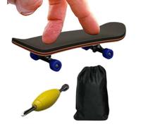 Finger Skateboard - 3.9 Inches Wooden Mini Board | Alloy PU Fingerboard - Handheld Game Toy For Boys Girls Students Adults Desktop Bedside Dorm Room Fun And Coordination Sports Decor Apartment