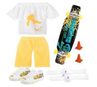 Finger Skateboard Set | Mini Finger Skateboard con Pantalones y | Toy Interactivo Dedo Accesorios para Diapasón