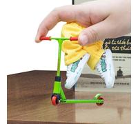 Finger Skateboard Set - Toys Accessories Kit, Mini Fingers Skateboards Scooters Pants Shoes Movement Kit | Ideal for Party Kids Fun Activities Tricks Play Skill Learning Use, 3.35 * 3.35inches
