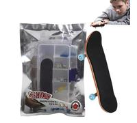 Finger Skateboards, Toddler Skateboard Toy, Maple Portable Finger Training Educational Toys, Fun Fingertip Boards for Travel, Home, School, Kids’ Skill Development, 10x3x2cm