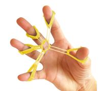 Finger Strength Trainer - 2.95x2.56 Inches Strengthens Grip Strength | Hand Grip Strengthener | Hand Stretch StrengthTrainer Aid | Sturdy Fitness Gripper Extension Tool for School Offices Gym