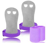 FINGER TEN Juego de muñequeras de gimnasia para niñas y jóvenes, protección de la palma de la mano, soporte de muñeca para pesas rusas, deportes, tenis, entrenamiento, ejercicio, yoga, atletismo