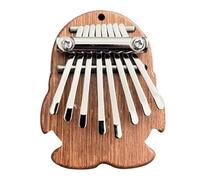 Finger Thumb Piano, 8 Key Mini Marimba Instrument, 2.76x2.36x0.98 Inches Portable Exquisite, Musical Pendant, Finger Harp Toy for Relaxing Sound Play, Children Music, Travel, Kids