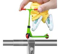 Finger Toys Juego De Patinete De Dedo De Metal | Fingers Scooter Con Pantalones, Zapatos Y Herramientas | Juguete Interactivo Desmontable Para Patinetes De Dedo Para Niños, Adultos, Favorecer