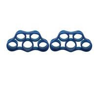 Finger Trainer Fingerstrecker Fingerübungsgerät Hochflexibel und Hautfreundlich aus Silikon Zur Stärkung der Finger und Rehabilitation für Senioren Kinder Patienten 2 Stück (Dark Blue 11LB)