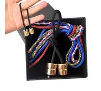 Finger Yo-Yo - Juguete creativo hecho a mano con cuentas de metal | Collar ligero colgante para aliviar el estrés, juguete de perlas portátil y ajustable para adultos | Juguete divertido único para el