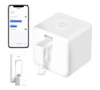 Fingerbot Plus Smart Switch, Zigbee Smart Button Pusher Upgrade con control táctil, brazos mecánicos Tuya Smart Life, mando a distancia para Alexa Google Home, robot de dedo para todos los(blanco)