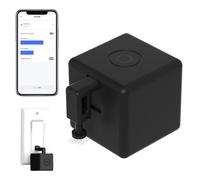 Fingerbot Plus Smart Switch, Zigbee Smart Button Pusher Upgrade con control táctil, brazos mecánicos Tuya Smart Life, mando a distancia para Alexa Google Home, robot de dedo para todos los(negro)