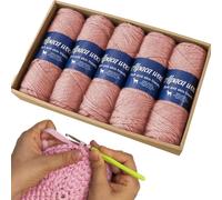 Fingering Weight Yarn, Soft Alpaca Wool Crochet Thread, 12.99x10.24x2.36 inches Breathable Fingering Sock Yarn, Ideal for Scarves, Hats, Sweaters, Beginner Crocheting, Kids